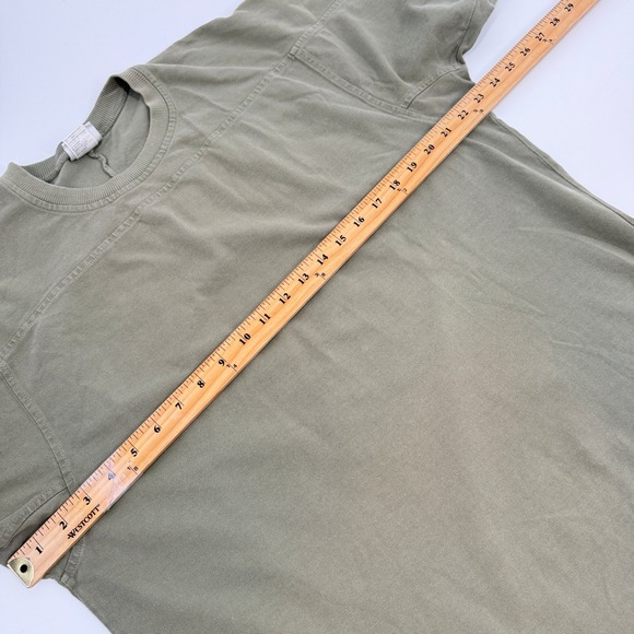 Gramicci Original Freedom Mens Large Olive Green Cotton Gusset T-Shirt RN54023 - Picture 8 of 8